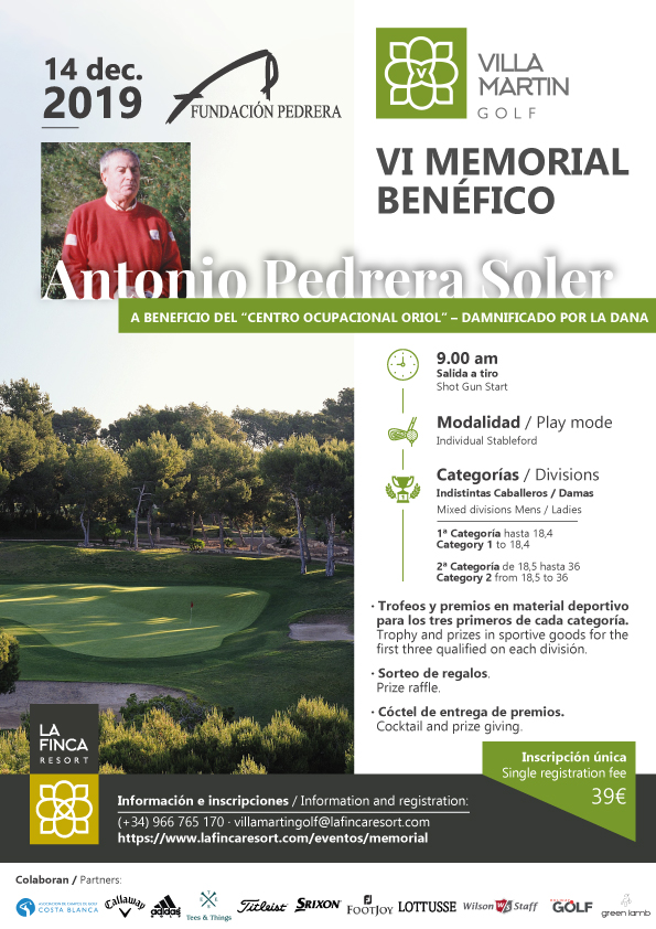 Cartel Memorial Antonio Pedrera Soler